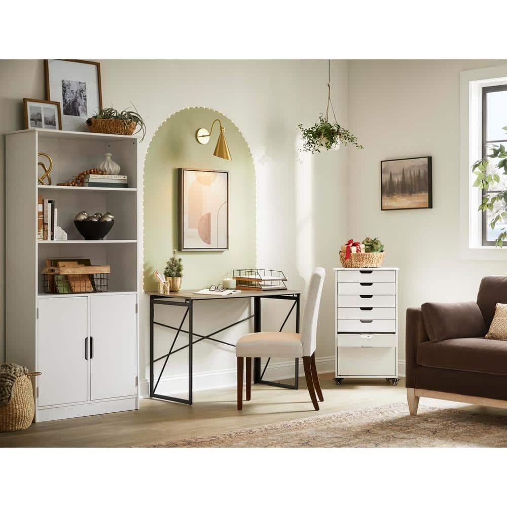 Gray Leather Hide Lidded Storage Boxes with Dividers