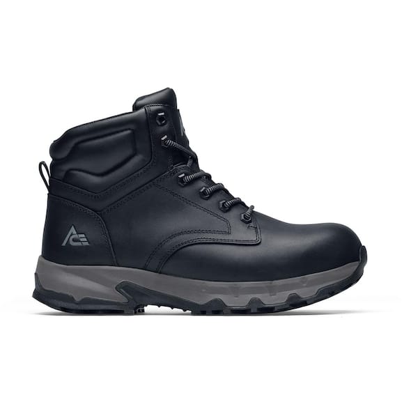 Ace Unisex Fort Rock Water Resistant 6 in. Work Boots - Composite Toe- Black Size 16(W)
