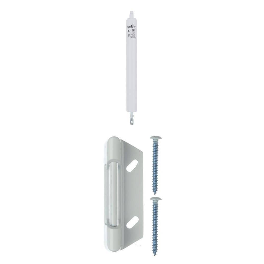 Wright Products Pneumatic Screen and Storm Door Closer with White