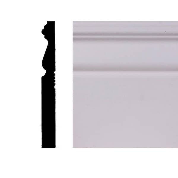 Builder's Choice VCT512 9/16 in. x  5.875 in. x  12 in. MDF Baseboard Moulding (Sold by Linear Foot)