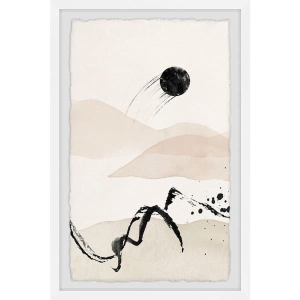Unbranded "Passing Moon" by Marmont Hill Framed Abstract Art Print 24 in. x 16 in.