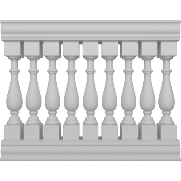 Ekena Millwork Fiberthane Traditional Balustrade 48 in. L x 41 in. H Fiberglass Railing Kit