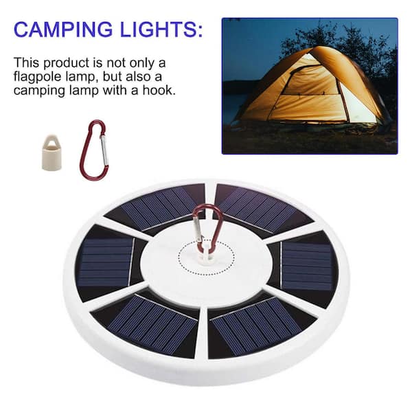 maocao hoom 42 LED Solar Flagpole Light Garden Umbrella Light