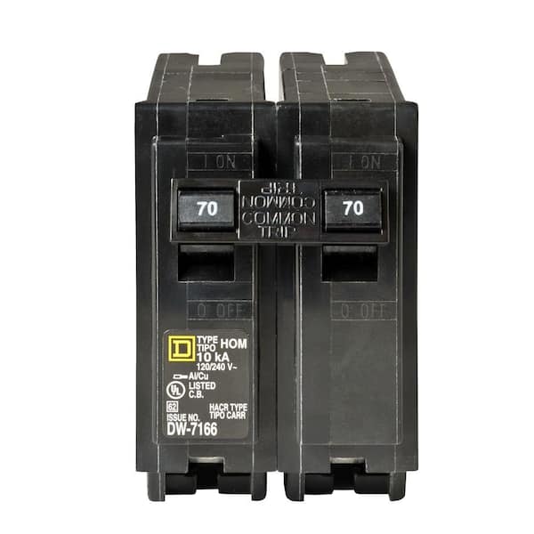 1 Pc of Home LINE Circuit Breaker 70A Type HOM # HOM270 New