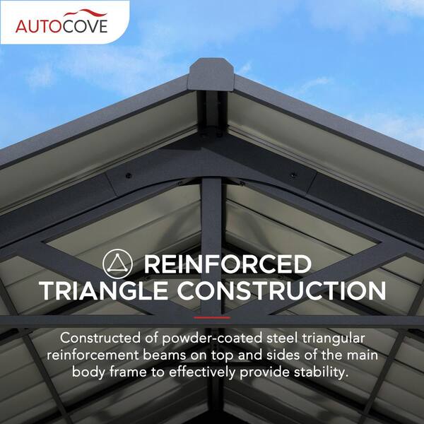 Sunjoy AutoCove Pritchard 12 ft. W x 20 ft. D x 9.9 ft. H V2