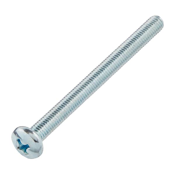 Everbilt M5-0.8x60mm Zinc Pan Head Phillips Drive Machine Screw 1-Piece