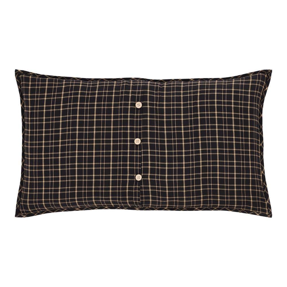 Pine Grove King Plaid Cotton Pillow Sham