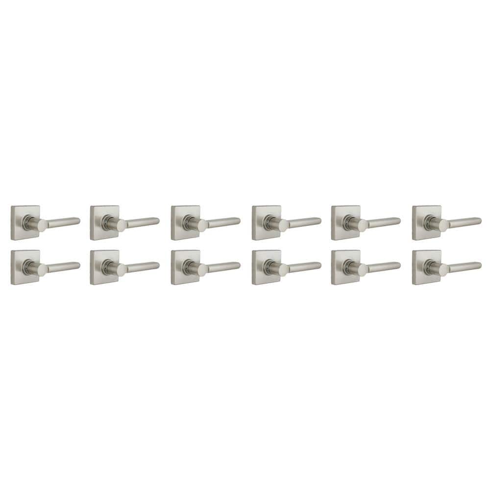 Tonebridge Satin Nickel Hall/Closet Door Lever with Square Rose 12-Pack price history on PriceWatchPro