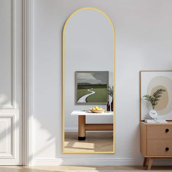 YESSKY DOWELL ENTER LLC Gold 16 in. W x 59 in. H Full Length