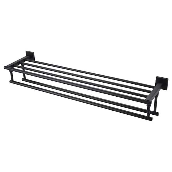 WOWOW 32 in. Wall Mounted Double Towel Bar in Matte Black 4050102B32 — free download