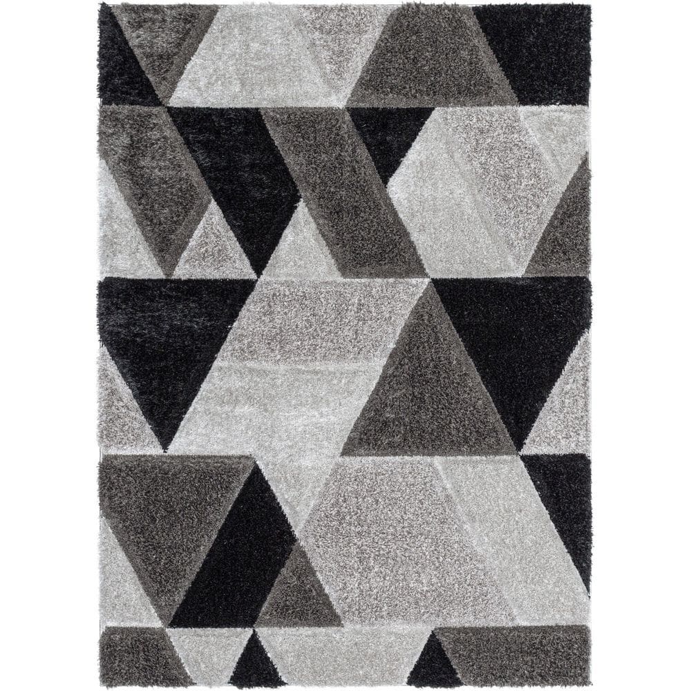 Well Woven Modern Geometric Woven Area Rug  5.25  x 7.25