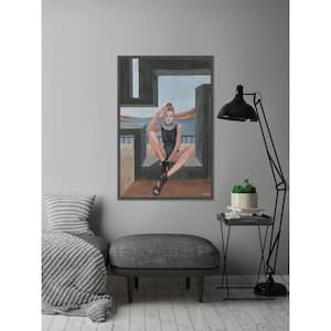 18 in. H x 12 in. W "Black Is Summer" by Parvez Taj Framed Canvas Wall Art