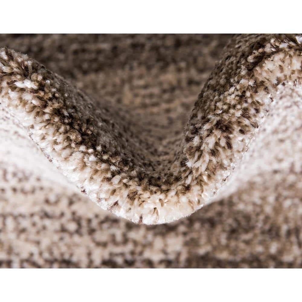 Beige Rectangular Tufted Reversible Stain-Resistant Area Rug