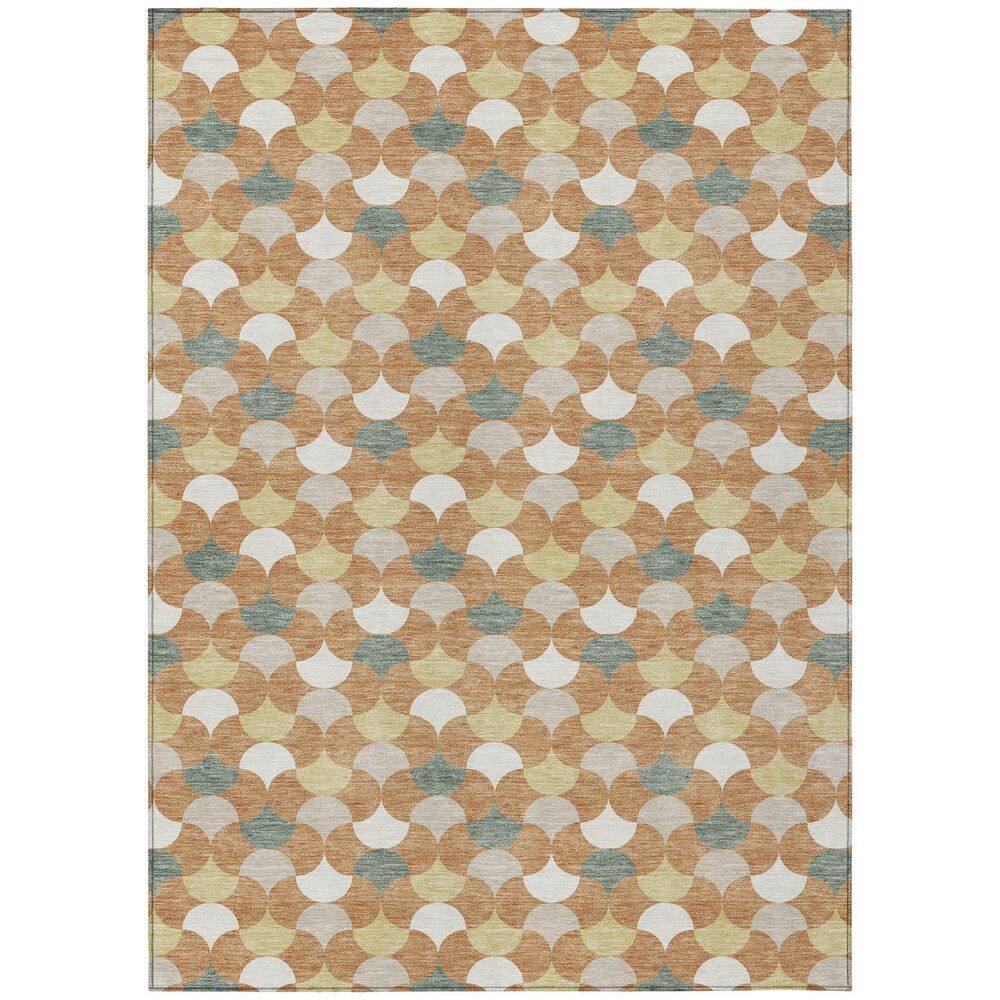 Chantille Machine Washable Indoor/Outdoor Abstract ACN2568 Copper 9 ft. x 12 ft. Area Rug price history on PriceWatchPro