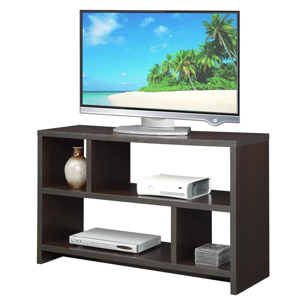 Espresso 48" MDF and Melamine TV Stand with Cabinet