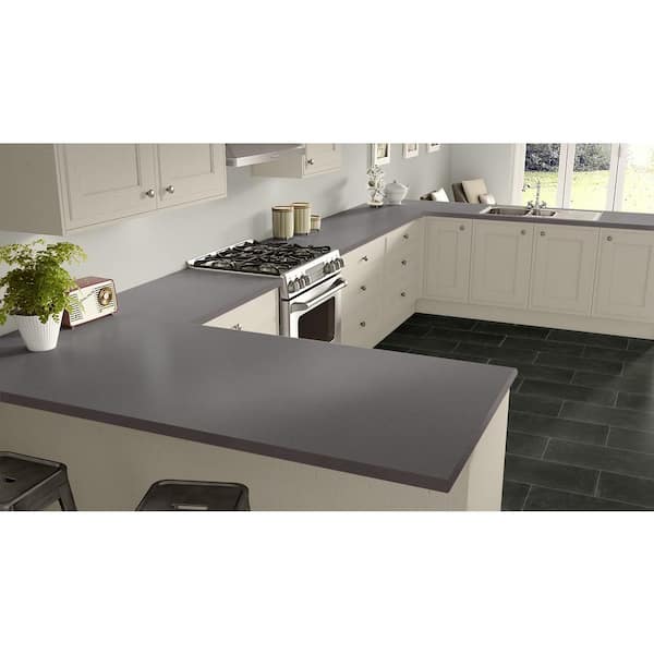 5 ft. x 12 ft. Laminate Sheet in Grey Nebula with Matte Finish