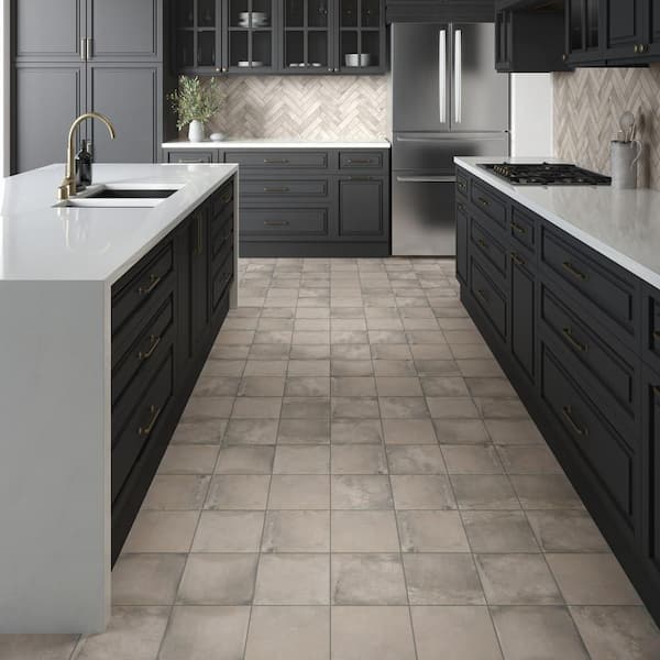 Cotto Revival Ash 8 in. x 8 in. Matte Porcelain Floor and Wall Tile (11 sq. ft. /case)