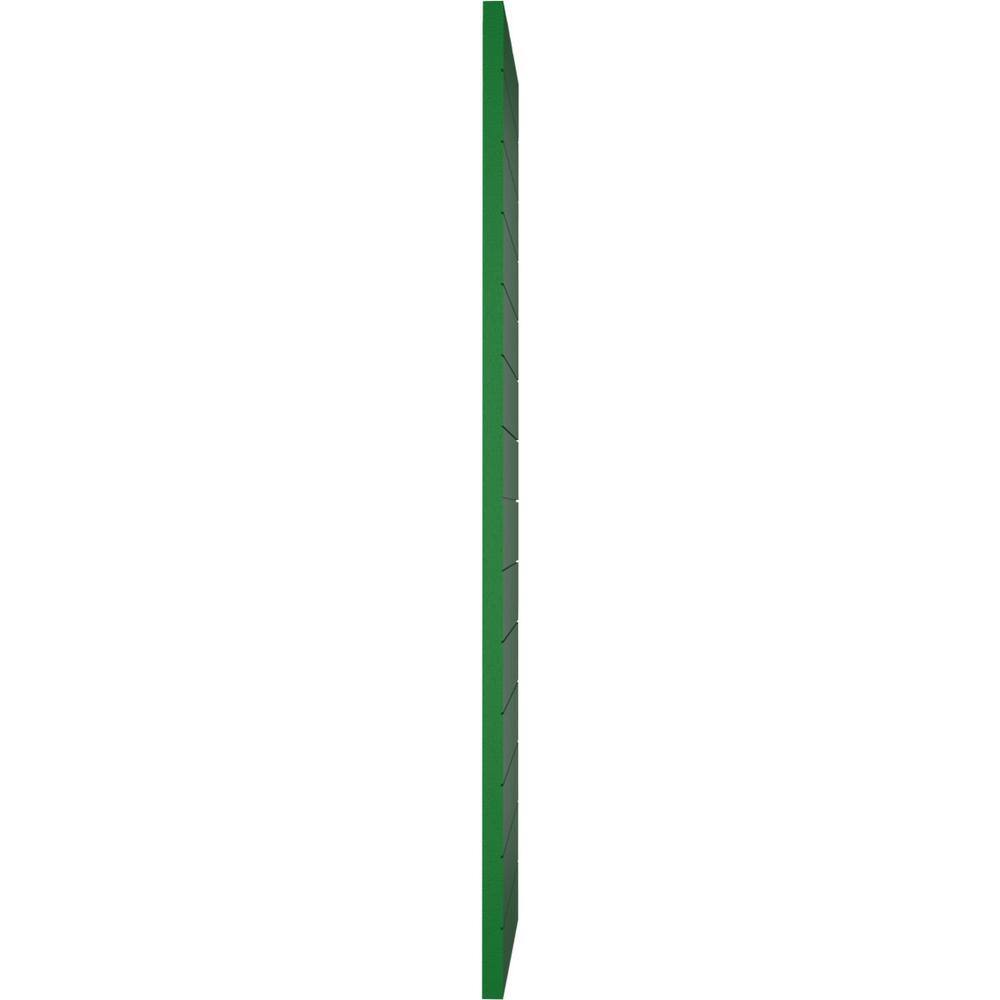 Viridian Green PVC Rectangular Board and Batten Decorative Shutters, 12"W x 50"H