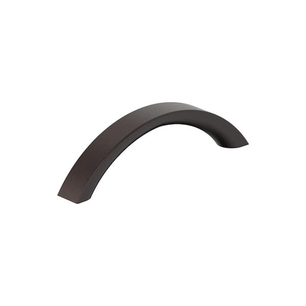 Parabolic 3-3/4 in. (96mm) Center-to-Center Modern Oil Rubbed Bronze Arch Cabinet Pull