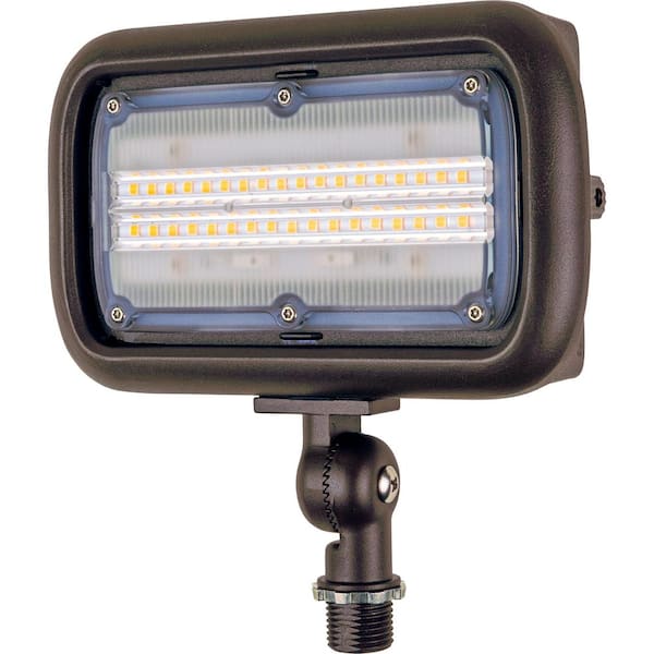 30-Watt Bronze Outdoor Integrated LED Landscape Weatherproof Wall Wash Flood Light with Adjustable Mounting Bracket 30-Watt Bronze Outdoor Integrated LED Landscape Weatherproof Wall Wash Flood Light with Adjustable Mounting Bracket