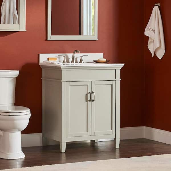 Ashburn 24 in. W x 21.63 in. D Vanity Cabinet in Grey