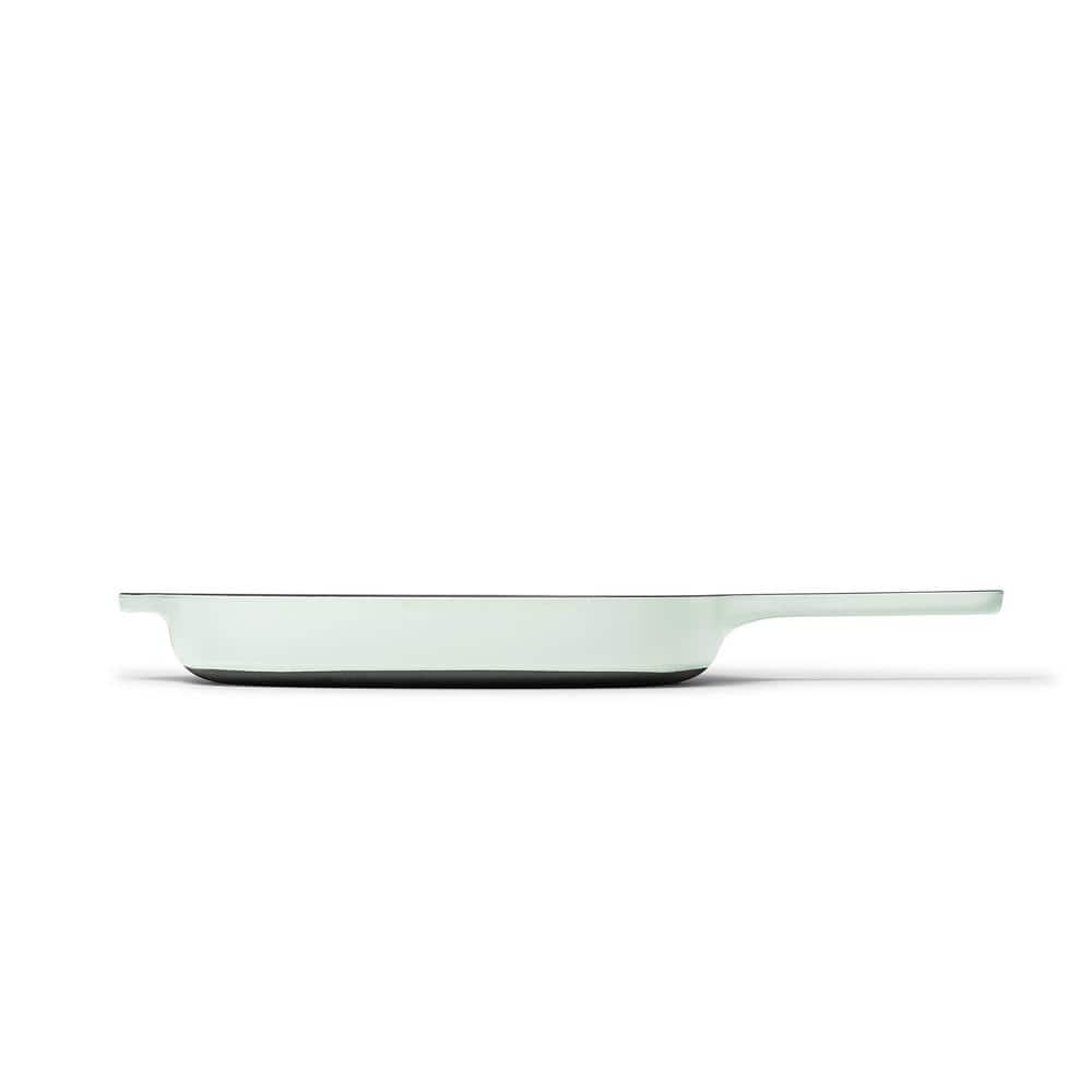 Light Mist Enameled Cast Iron 10.5" Grill Pan