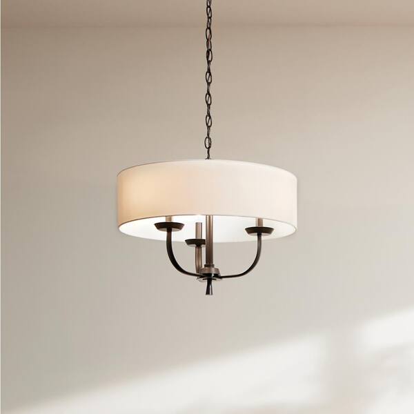 Kichler Kennewick 3-Light Black Traditional Chandelier