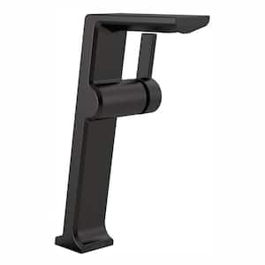 Pivotal Single Hole Single-Handle Vessel Bathroom Faucet in Matte Black