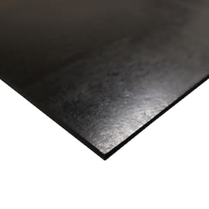 Nitrile Commercial Grade Black 0.031 in. x 36 in. x 24 in. Rubber Sheet 60A