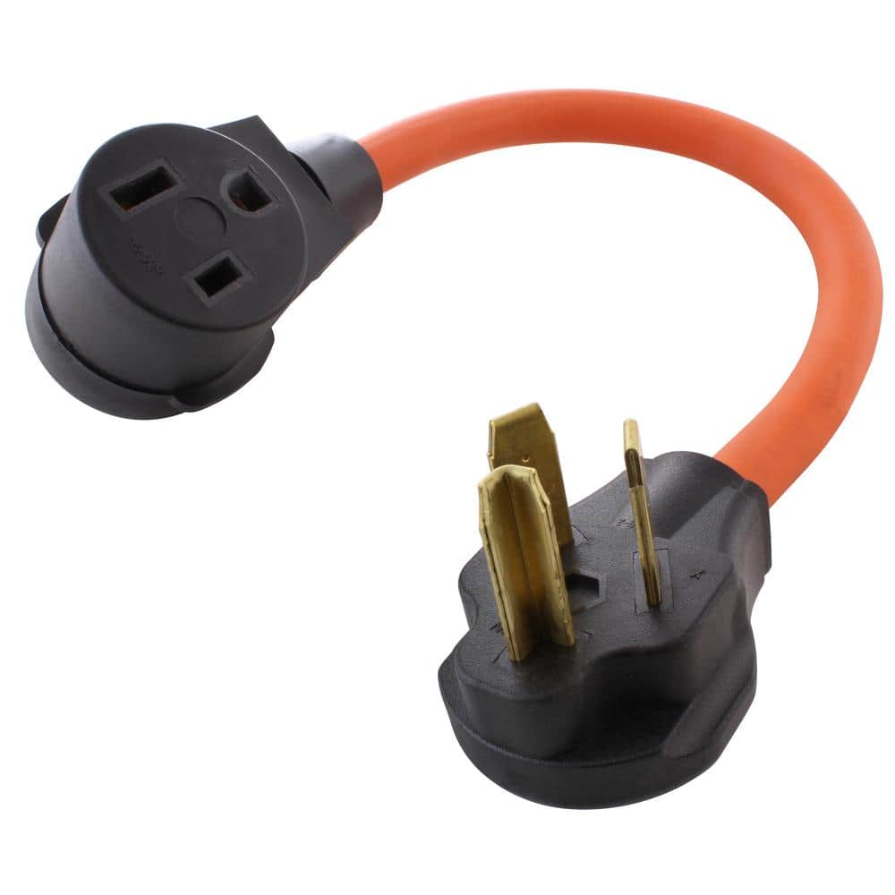 AC WORKS 10/3 STW ft. Welder Adapter Cord 3-Prong 10-30P Dryer Plug to 6-50R Welder Outlet WD1030650-018 - The Depot
