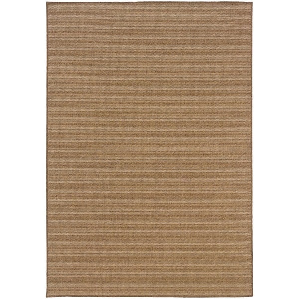 Caicos Tan 4 ft. x 6 ft. Indoor/Outdoor Patio Area Rug