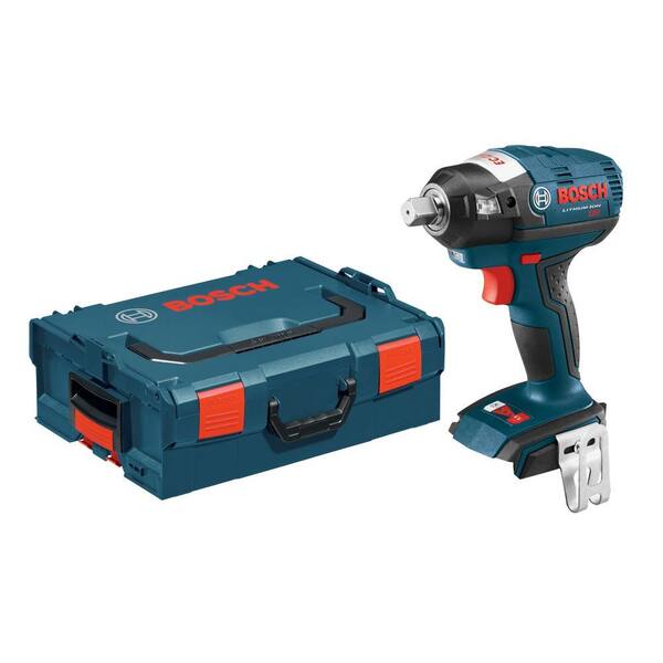 Bosch 18 Volt Lithium-Ion Cordless 1/2 in. Brushless Square Drive Impact Wrench Kit with Detent Pin and Hard Case (Tool-Only)