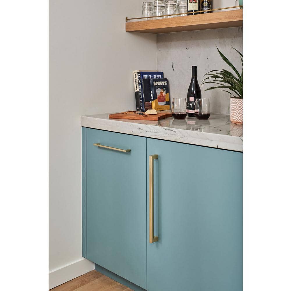 Vail 16-inch Satin Brass Rectangular Appliance Pull
