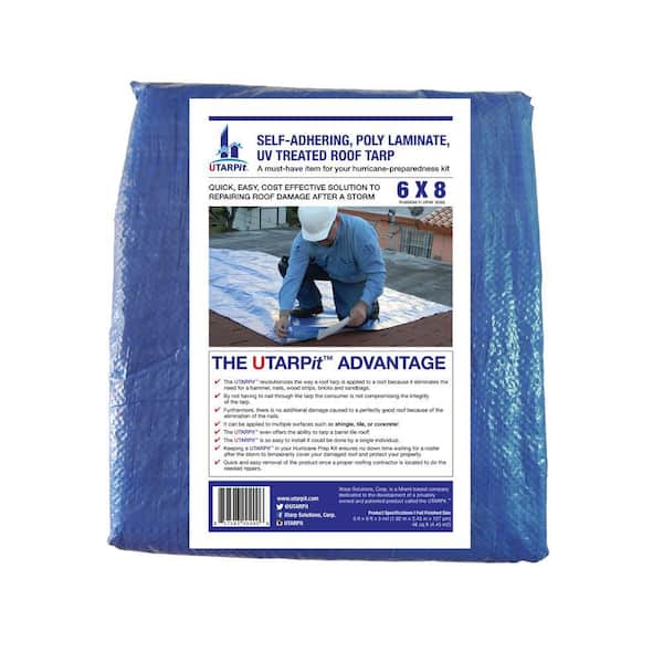 6 ft. x 8 ft. Blue Roofing Tarp
