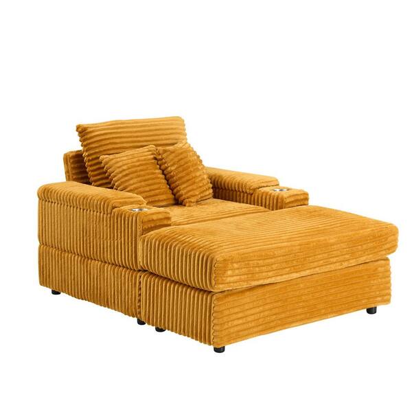 Z-joyee 72.8 in. Navy Blue Velvet Futon Sofa Sleeper with 2-Pillows
