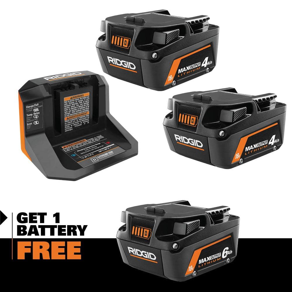 Reviews for RIDGID 18V Starter Kit with (2) 4.0 Ah MAX Output Batteries