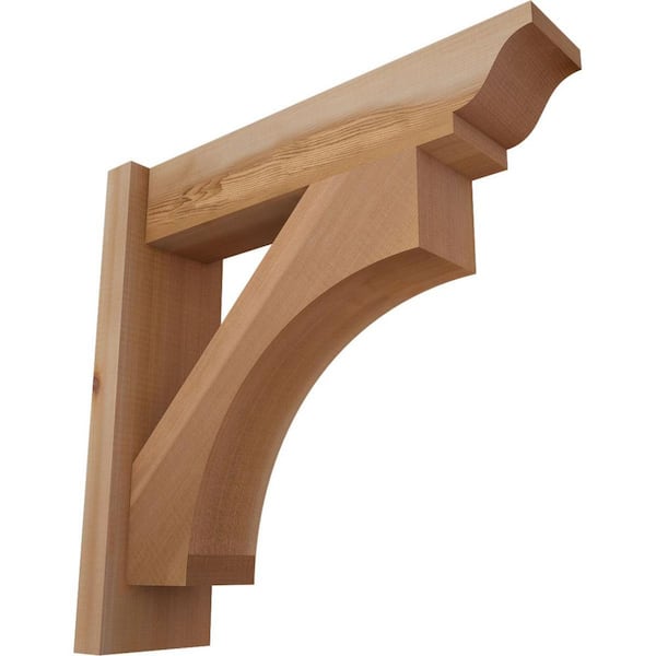 Ekena Millwork 6 in. x 20 in. x 20 in. Western Red Cedar Westlake Traditional Smooth Outlooker