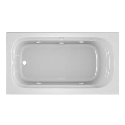 drop bathtub drain luxura whirlpool rectangular acrylic hand jacuzzi left right