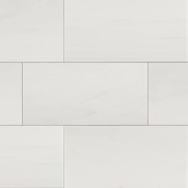 MSI Bianco Dolomite 12 in. x 24 in. Polished Marble Floor and Wall Tile (10 sq. ft./Case)-TBIANDOL1224P - The Home Depot