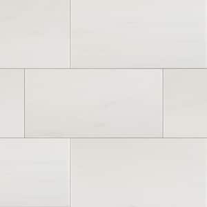 Bianco Dolomite 12 in. x 24 in. Polished Marble Floor and Wall Tile (10 sq. ft./Case)