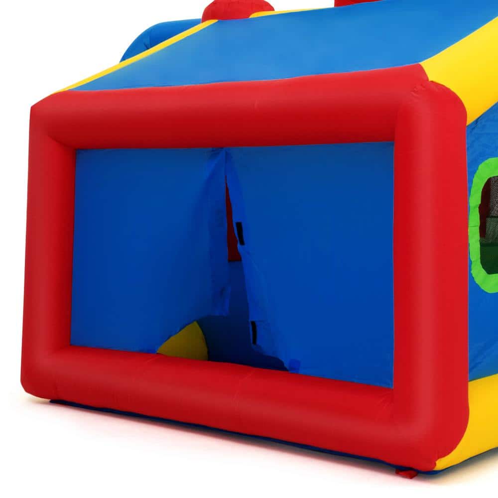 Colorful Inflatable Bounce House with Slide and Play Areas