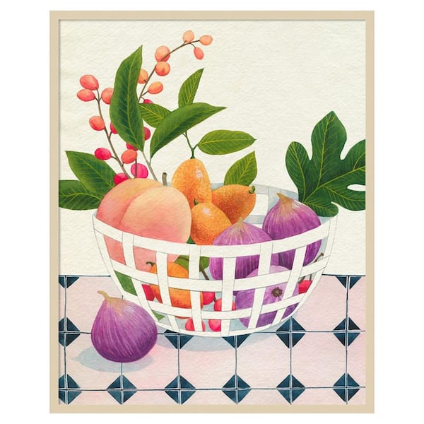 Amanti Art Bright Fruit I by Grace Popp 1 Piece Framed Giclee Food Art Print 41 in. x 33 in.