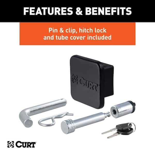 CURT 7,500 lbs. 2 in. Drop Trailer Hitch Ball Mount Draw Bar