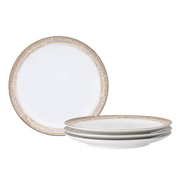 Raylan 6.25 in. White Porcelain Bread and Butter/Appetizer Plates, Set of 4