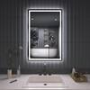 tydex Zen 24 in. W x 36 in. H Rectangular Frameless LED Light Anti-Fog Wall Bathroom Vanity Mirror in Polished Crystal DXMD-2436