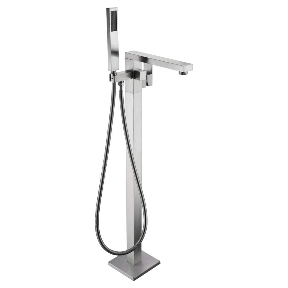 Impala 2-Handle Claw Foot Tub Faucet with Hand Shower in Brushed Nickel price history on PriceWatchPro