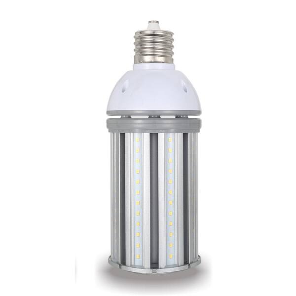 HALCO LIGHTING TECHNOLOGIES 150-Watt Equivalent 36-Watt Corn Cob ED28 HID LED Post Top Bypass Light Bulb Mog 120-277-Volt Cool White 4000K
