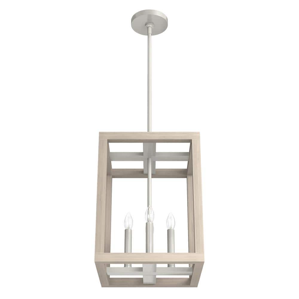 Brushed Nickel 12" Aluminum LED Pendant Light Fixture