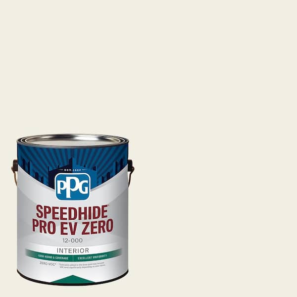 Speedhide Pro EV Zero 1 gal. PPG1020-1 Atrium White Eggshell Interior Paint