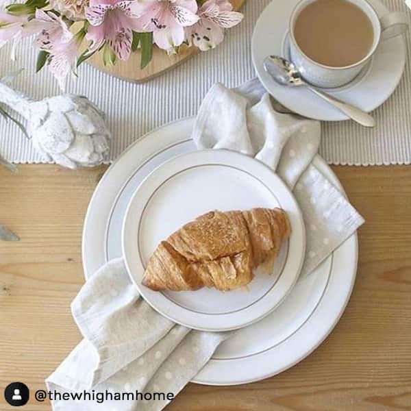 Denby Natural Canvas White Dinner Plate CNV-003 The Home Depot